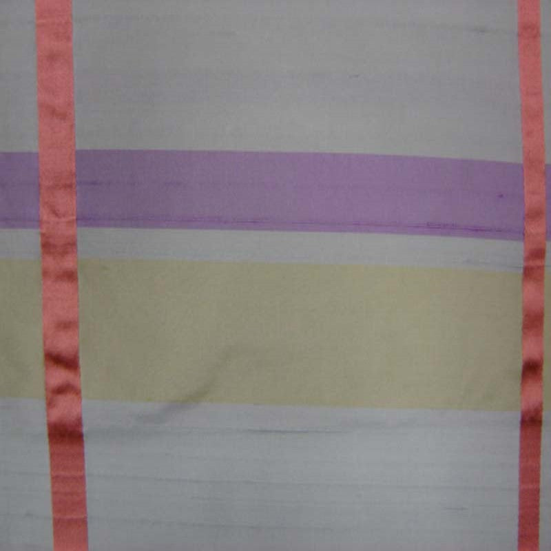 Manhattan Fabric in color Bluebell is a Multi-Colored Stripe Silk Fabric pattern good for Drapery & Curtain Fabric