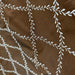 Marilyn Fabric in color Chocolate is a Diamond Embroidered Floral Silk Fabric that is good for Drapery & Curtain Fabric