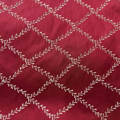 Marilyn Fabric | Diamond Embroidered Floral Silk Fabric | Drapery & Curtain Fabric