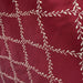 Marilyn Fabric in color Cranberry is a Diamond Embroidered Floral Silk Fabric that is good for Drapery & Curtain Fabric