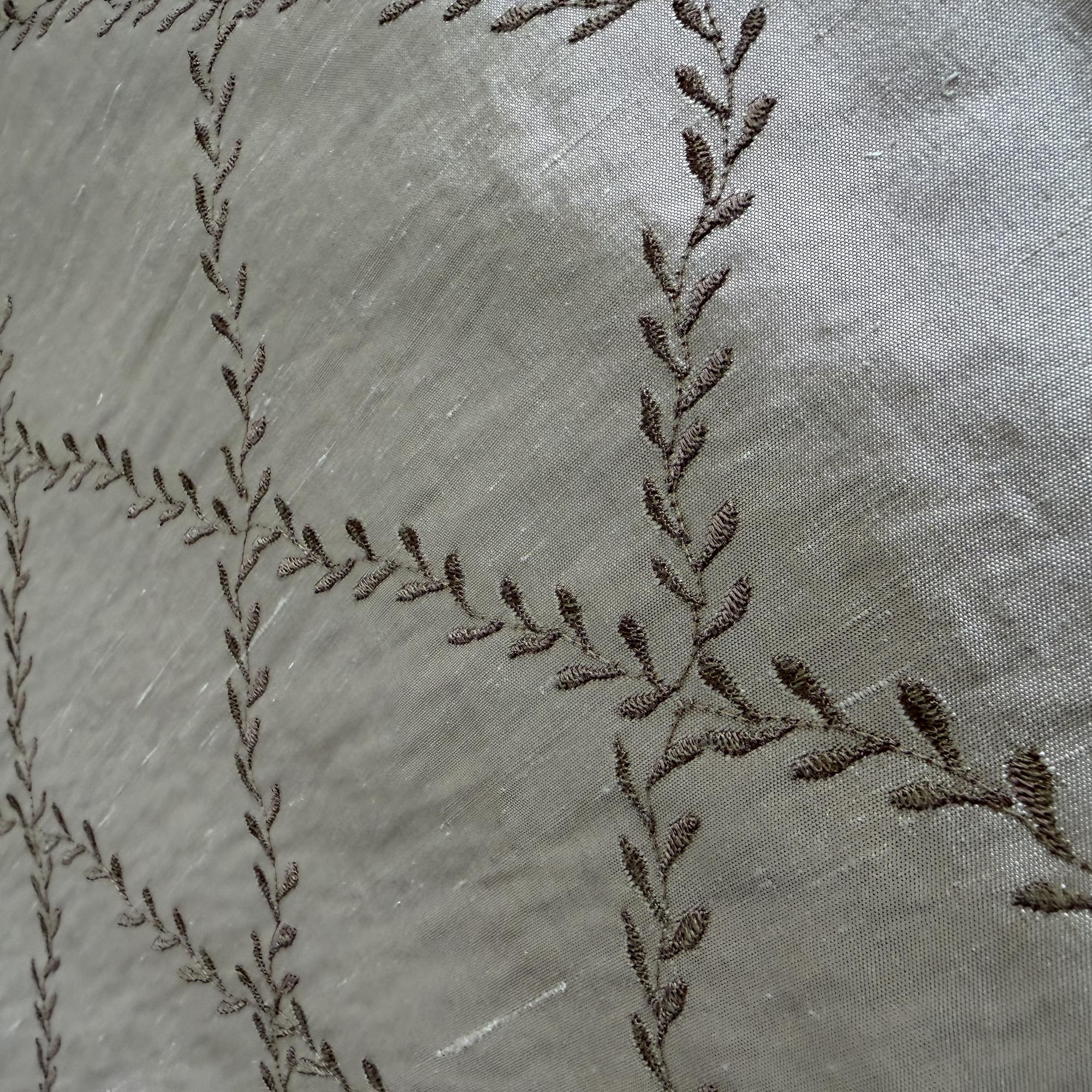 Marilyn Fabric in color Honey is a Diamond Embroidered Floral Silk Fabric that is good for Drapery & Curtain Fabric