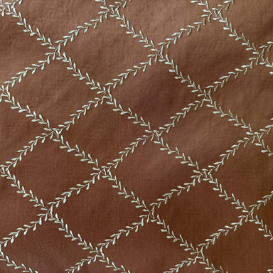 Marilyn Fabric | Diamond Embroidered Floral Silk Fabric | Drapery & Curtain Fabric