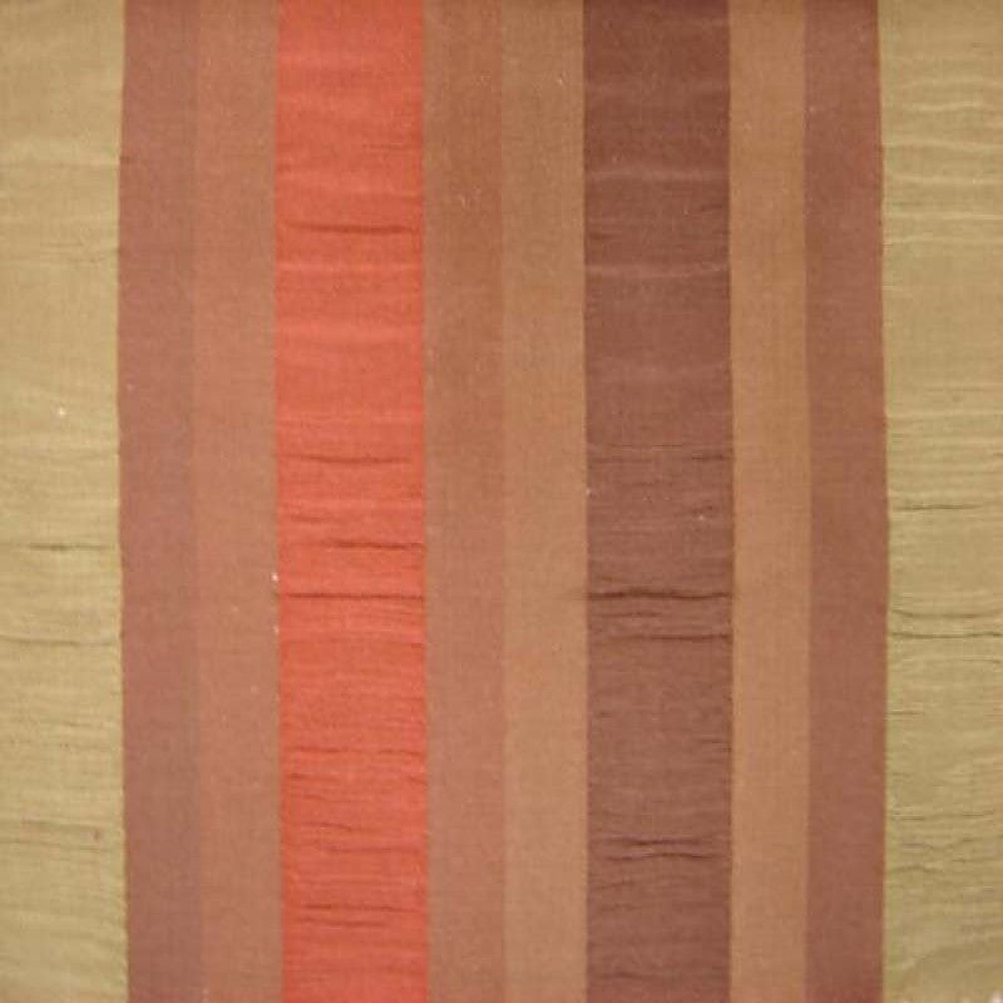 Martini Fabric in color Chocolate is a Multi-Colored Stripe Silk Fabric pattern good for Drapery & Curtain Fabric