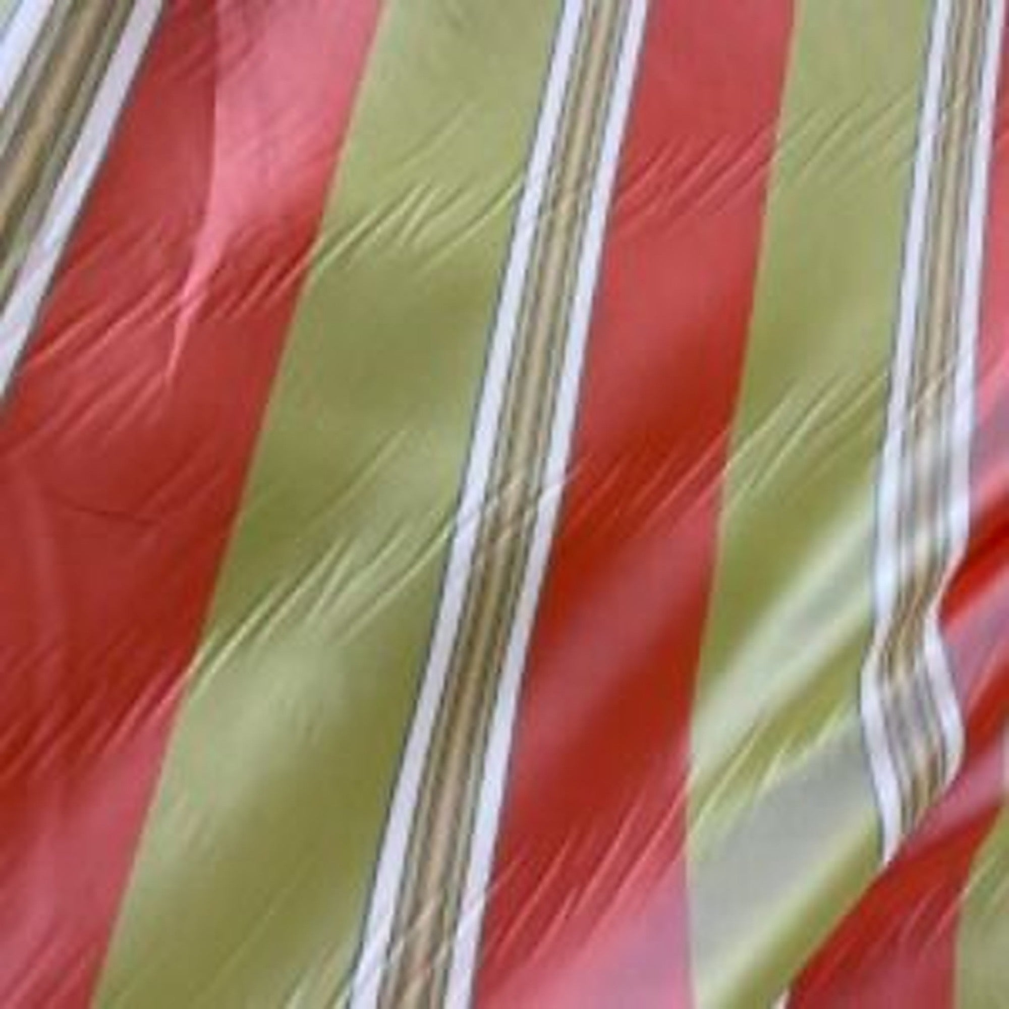 Marvi Fabric in color Coral is a Multi-Colored Stripe Silk Fabric pattern god for Drapery & Curtain Fabric