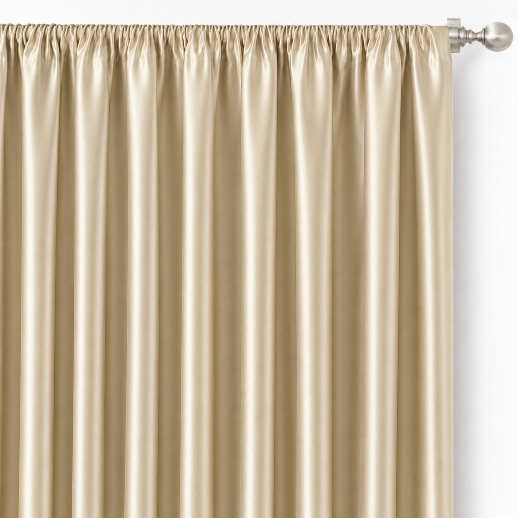 Mason Fabric | Double Width Solid Satin Faux Silk Fabric | Drapery & Curtain Fabric and Table Linen Fabric