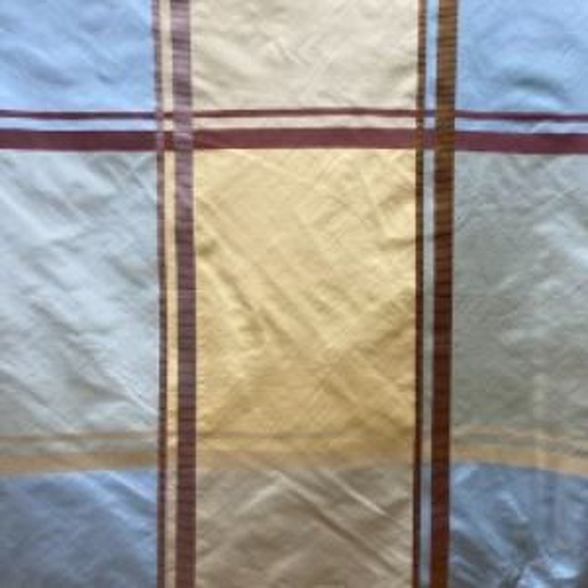 Milano Fabric in color Lagoon is a Multi-Colored Stripe Silk Fabric pattern good for Drapery & Curtain Fabric