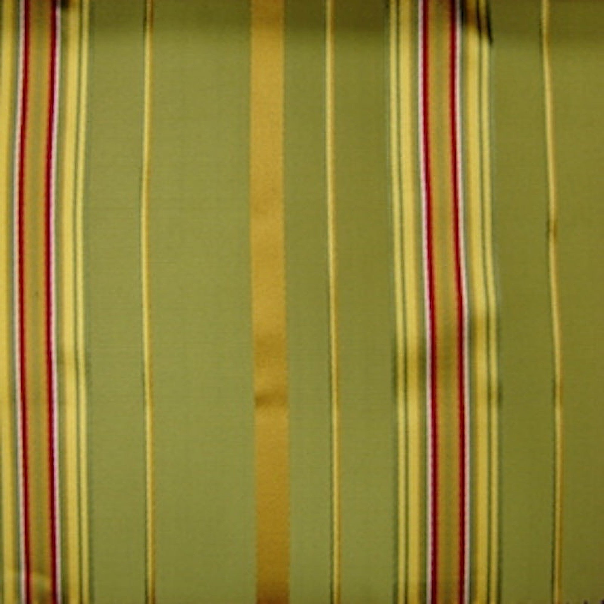 Mirage Fabric in color Olive is a Shiny Multi-Colored Stripe Silk Fabric pattern good for Drapery & Curtain Fabric
