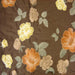 Miranda Fabric in color Chocolate is a Floral Embroidered Silk Fabric pattern good for Drapery & Curtain Fabric