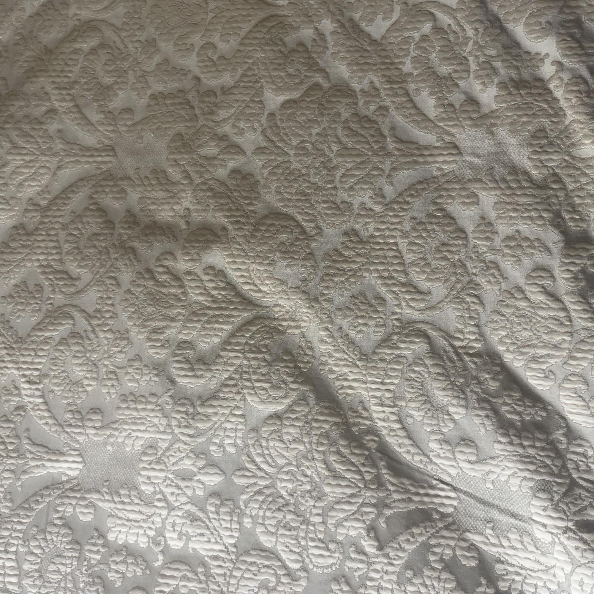 Mondavi Fabric in color Sage is a Traditional Two-Toned Damask Silk Fabric pattern good for Drapery & Curtain Fabric