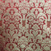 Mondavi Fabric in color Scarlet is a Traditional Two-Toned Damask Silk Fabric pattern good for Drapery & Curtain Fabric