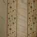 Mulberry Fabric in color Taupe is a Striped Floral Embroidered Silk Fabric pattern good for Drapery & Curtain Fabric