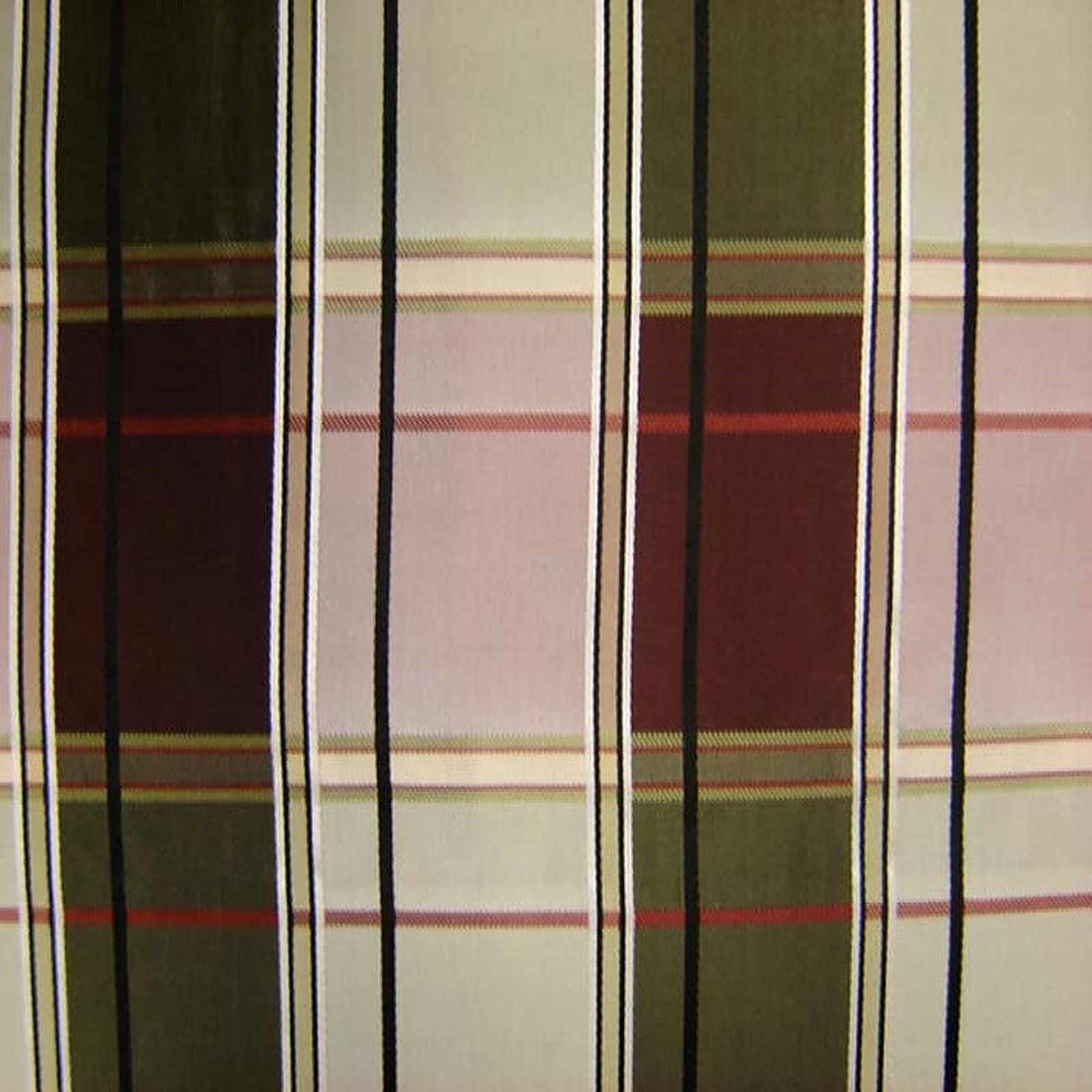 Nautica Fabric in color Green/Wine is a Multi-Colored Stripe Silk Fabric pattern good for Drapery & Curtain Fabric