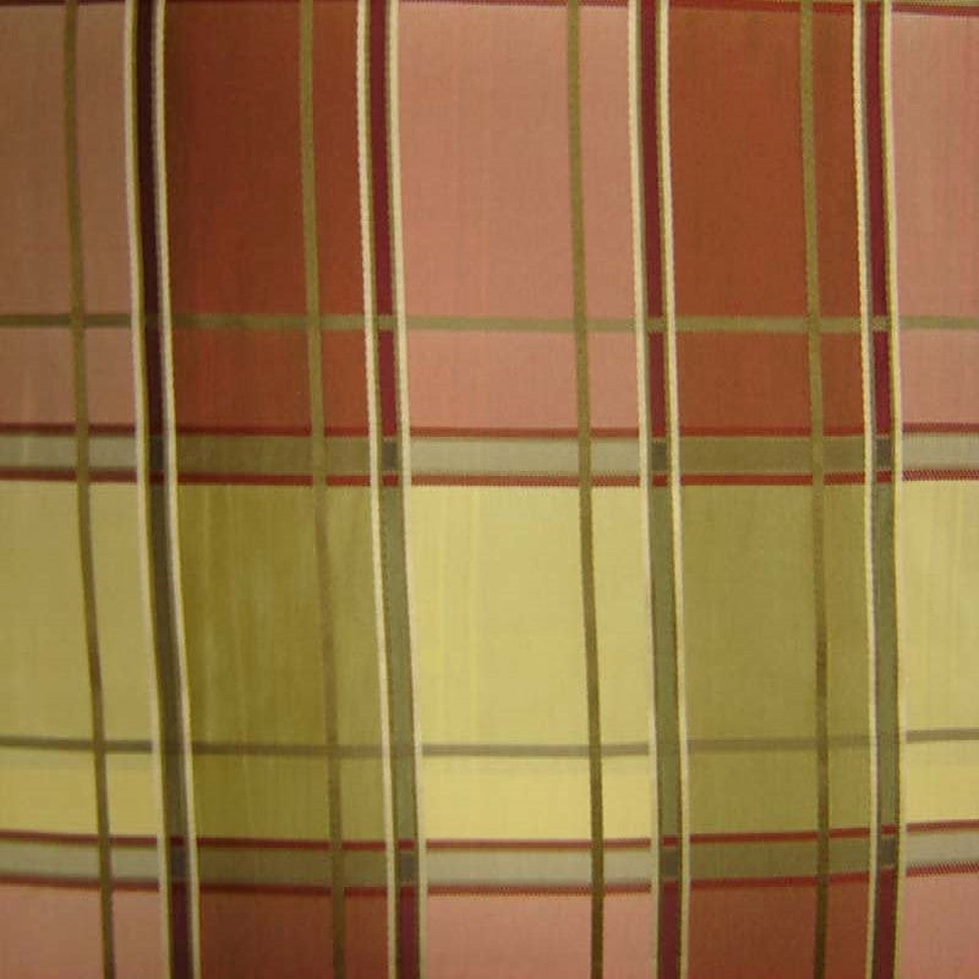 Nautica Fabric in color Olive/Red is a Multi-Colored Stripe Silk Fabric pattern good for Drapery & Curtain Fabric