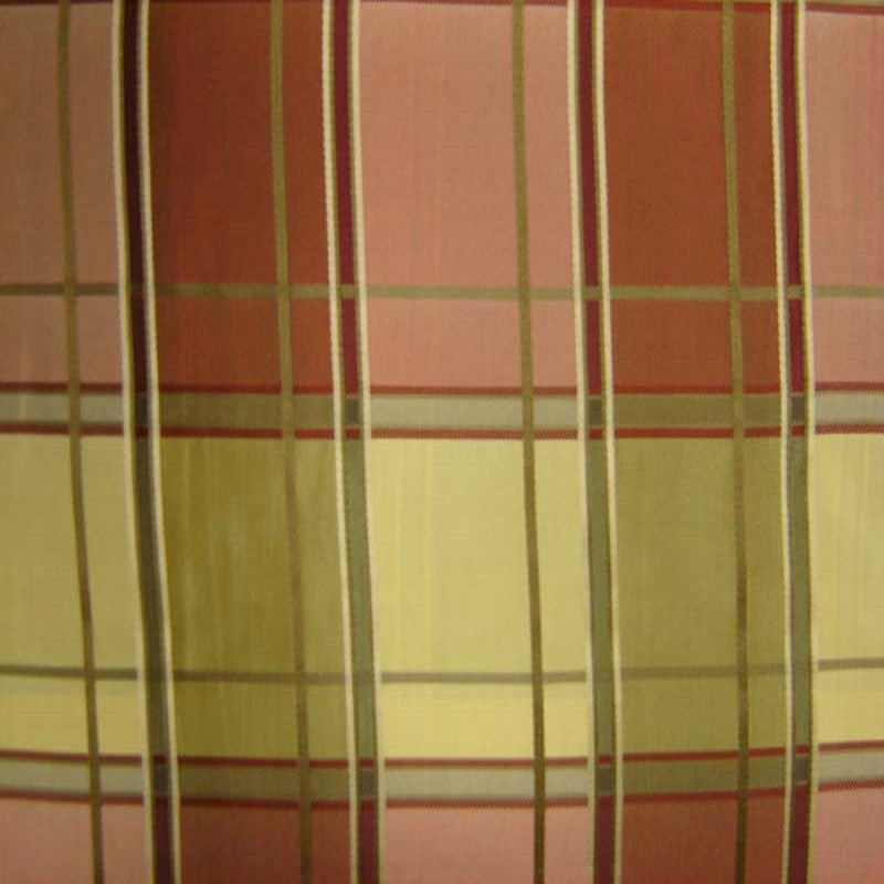 Nautica Fabric in color Olive/Red is a Multi-Colored Stripe Silk Fabric pattern good for Drapery & Curtain Fabric