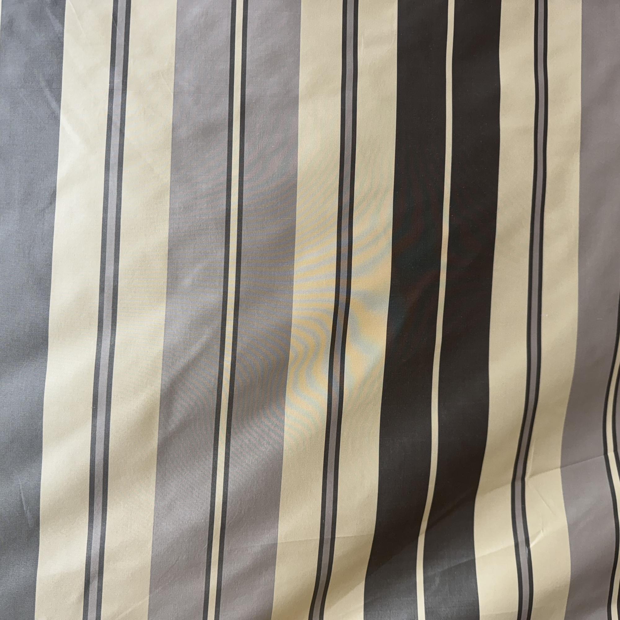 Oneida Fabric in color Bark is a Multi-Colored Stripe Silk Fabric pattern good for Drapery & Curtain Fabric