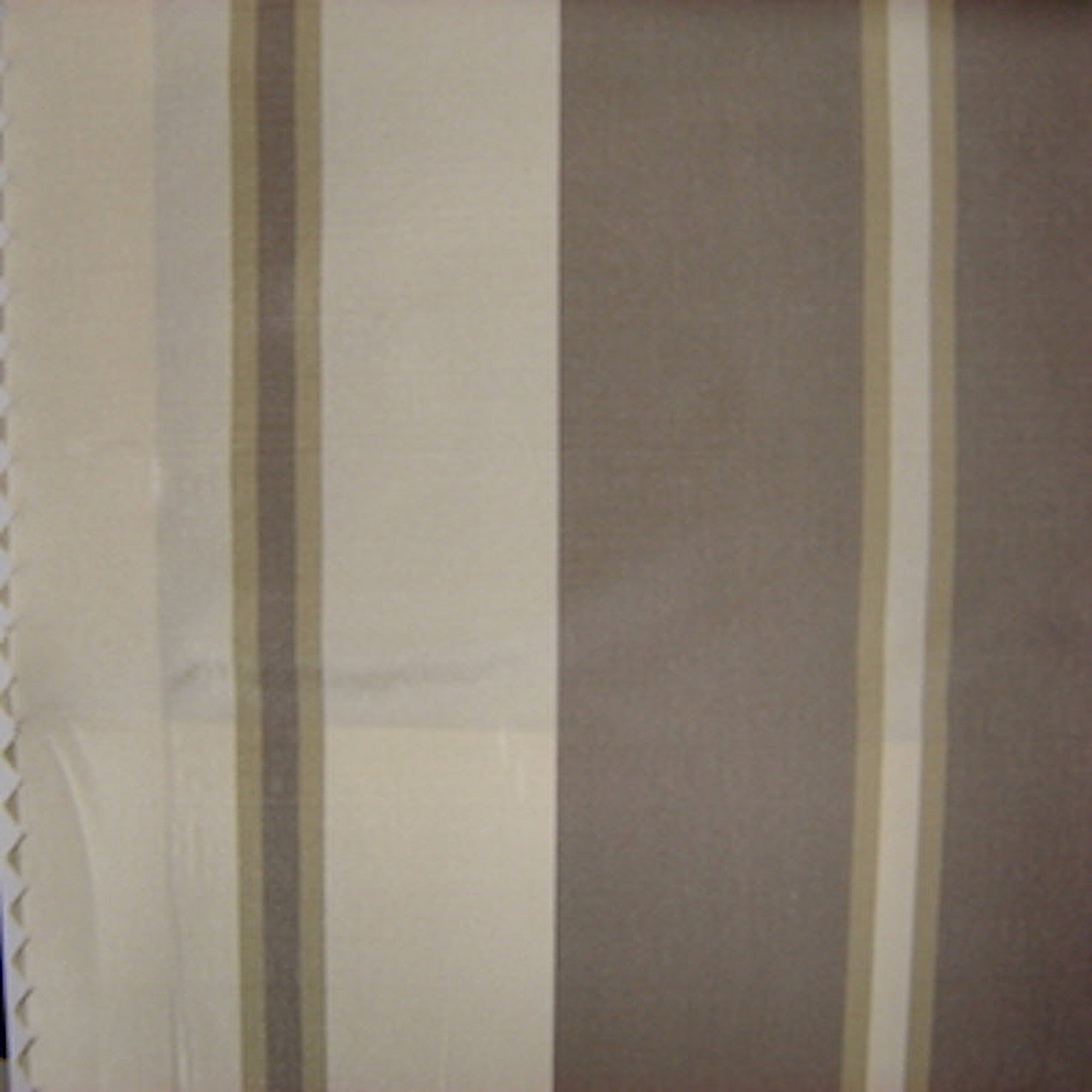 Oneida Fabric in color Taupe is a Multi-Colored Stripe Silk Fabric pattern good for Drapery & Curtain Fabric