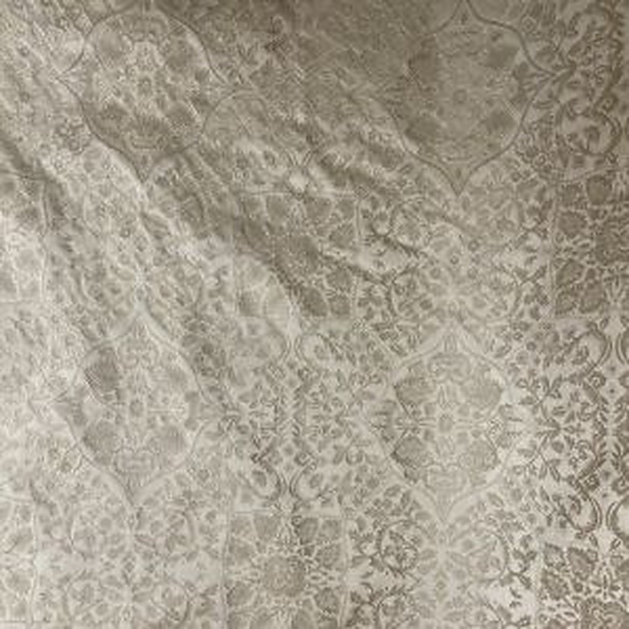 Opulent Fabric in color Chocolate is a Floral Geometric Silk Fabric pattern good for Drapery & Curtain Fabric