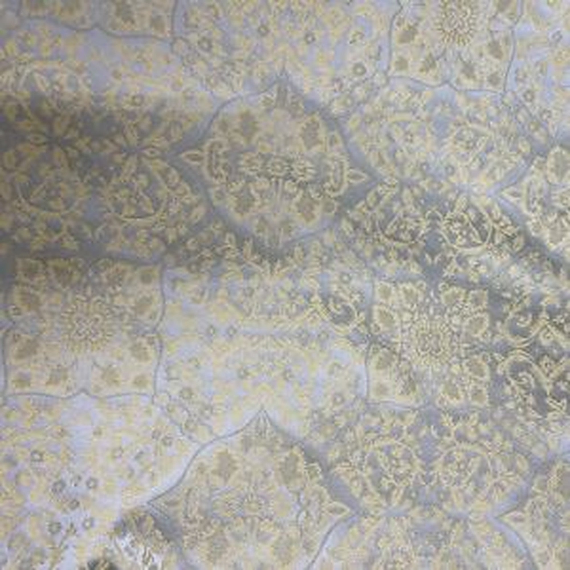 Opulent Fabric in color Cornflower is a Floral Geometric Silk Fabric pattern good for Drapery & Curtain Fabric