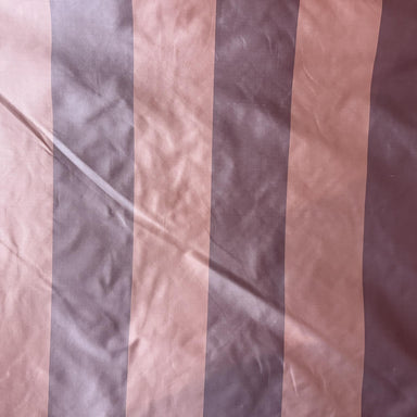 Orleans Fabric in color Praline is a Two-Toned Stripe Silk Fabric that is good for Drapery & Curtain Fabric