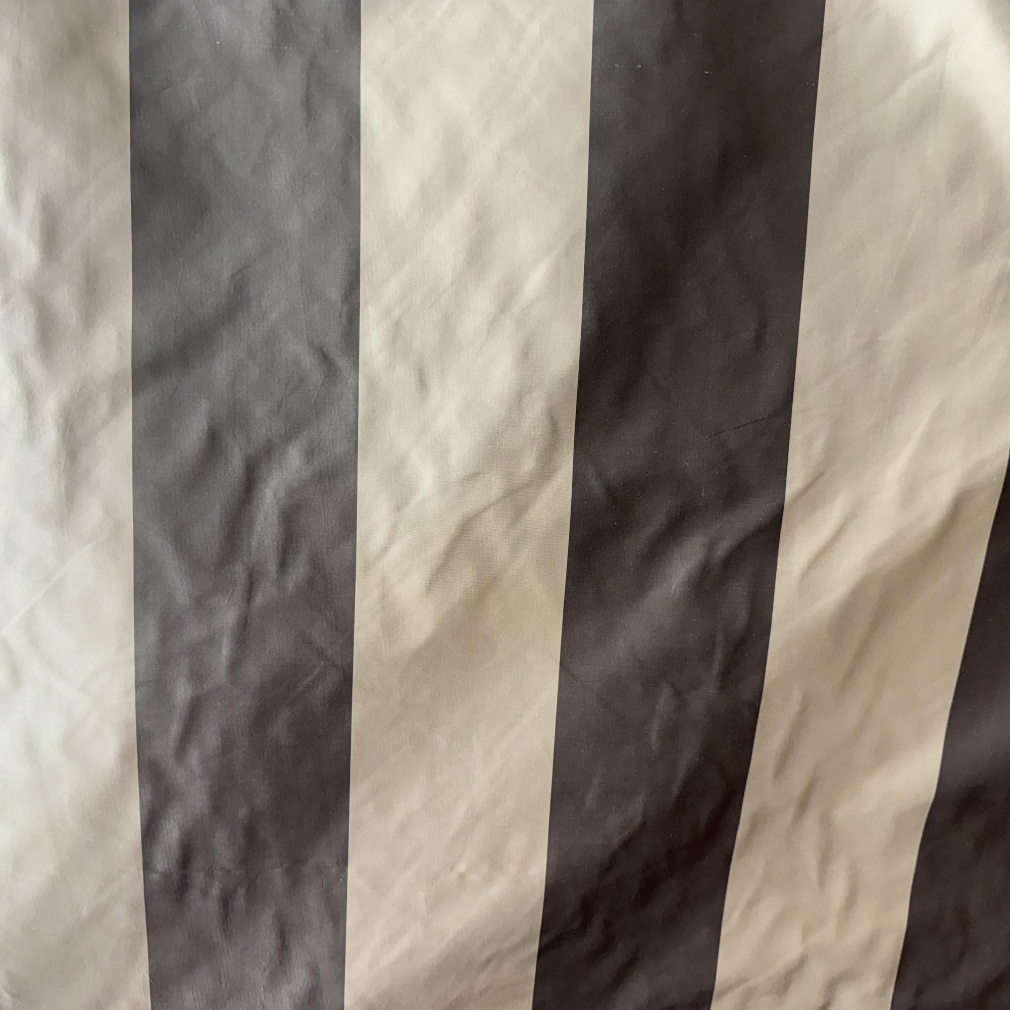 Orleans Fabric in color Putty  is a Two-Toned Stripe Silk Fabric pattern good for Drapery & Curtain fabric