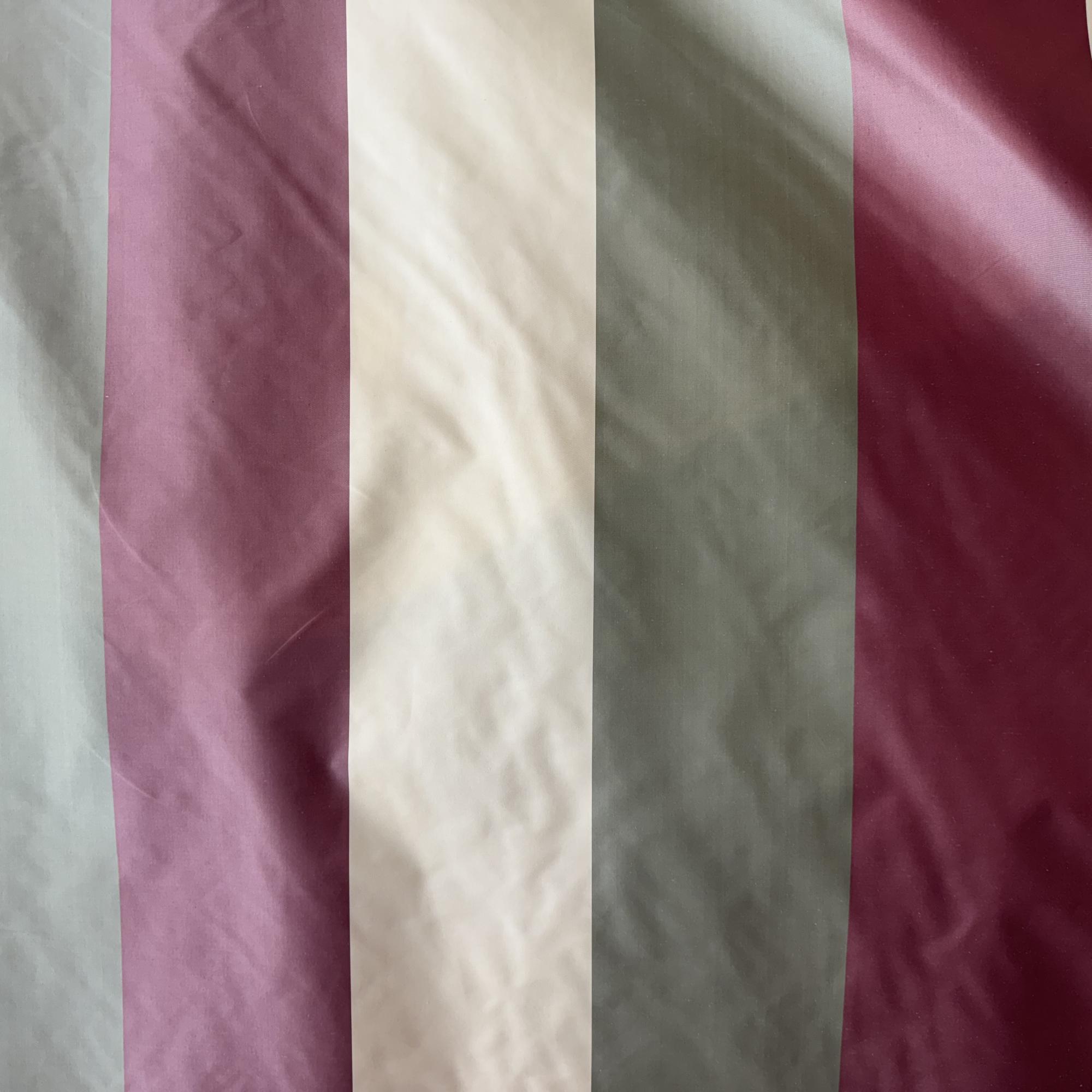 Otter Fabric in color Holly is a Multi-Colored Wide Stripe Silk Fabric pattern good for Drapery & Curtain 