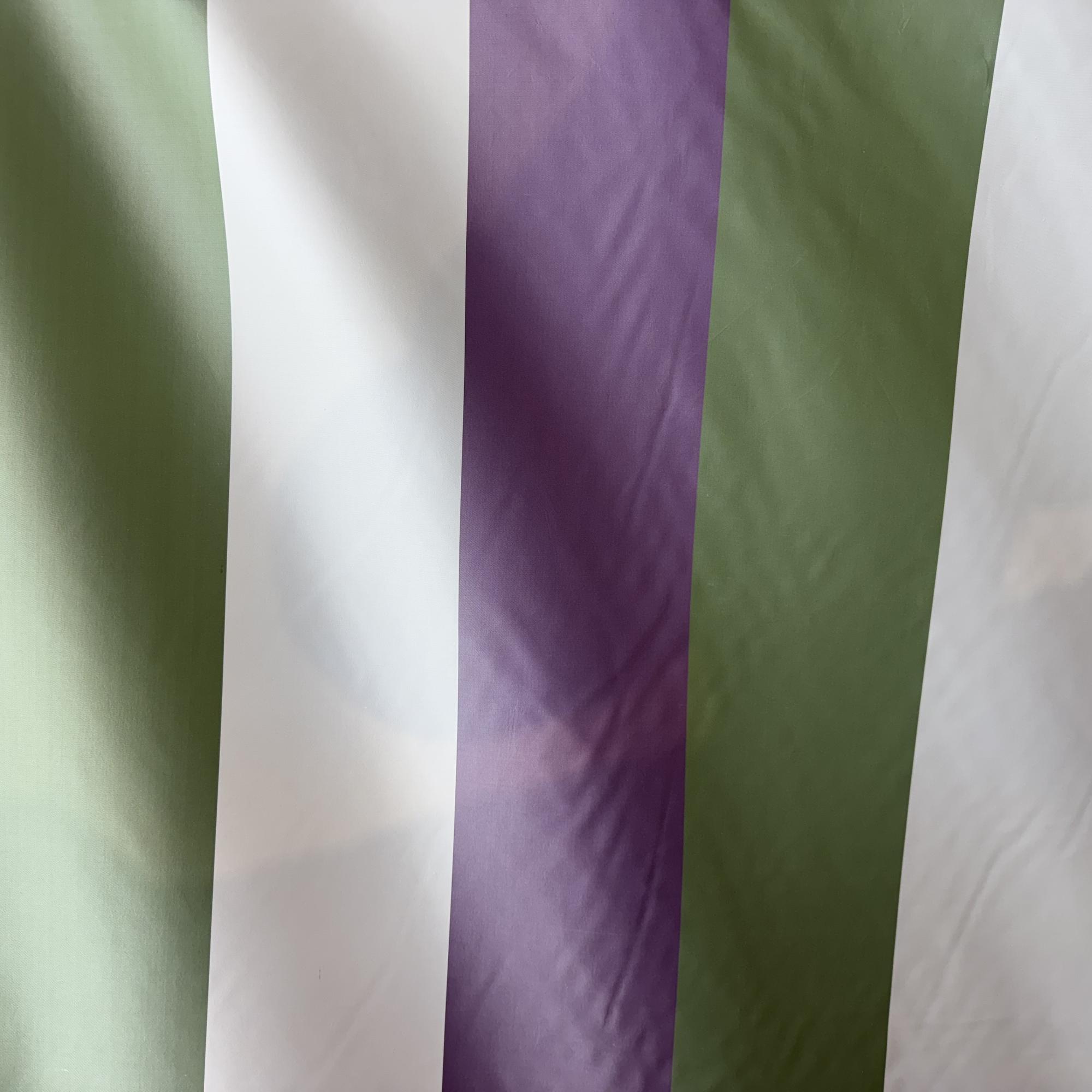 Otter Fabric in color Mulberry is a Multi-Colored Wide Stripe Silk Fabric pattern good for Drapery & Curtain 