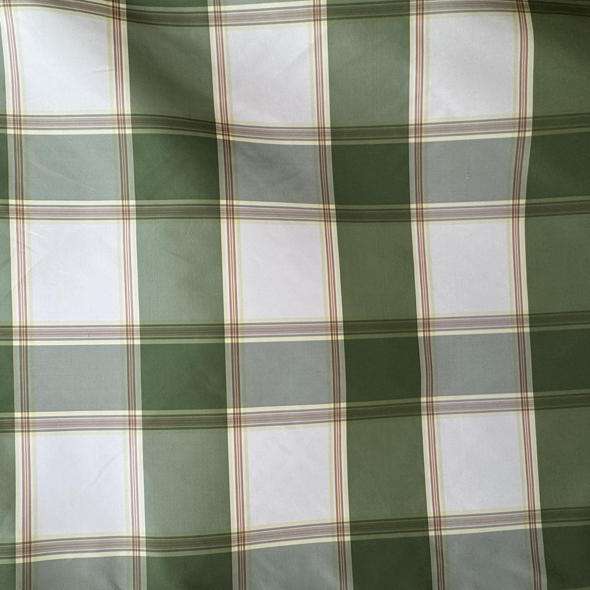 Ozzie Fabric in color Meadow is a Multi-Colored Striped Plaid Silk Fabric pattern good for Drapery & Curtain Fabric