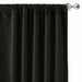 Pandora Fabric in color Black made as a drapery is a Solid Textured Metallic Linen Look Fabric that is good for Drapery & Curtain Fabric and Upholstery Fabric