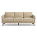 Pandora Fabric in color Cream made on a sofa is a Solid Textured Metallic Linen Look Fabric that is good for Drapery & Curtain Fabric and Upholstery Fabric