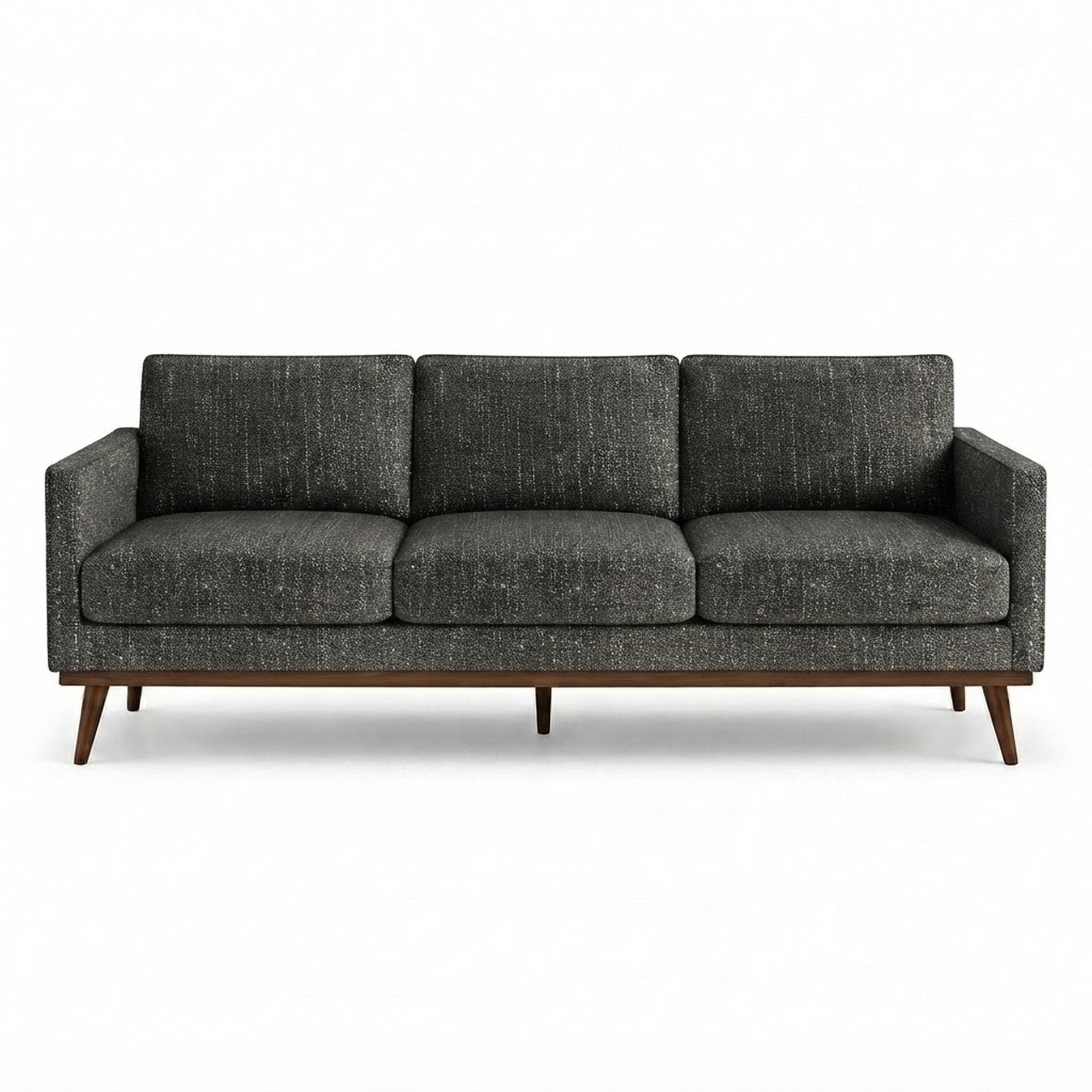 Pandora Fabric in color Gray made on a sofa is a Solid Textured Metallic Linen Look Fabric that is good for Drapery & Curtain Fabric and Upholstery Fabric