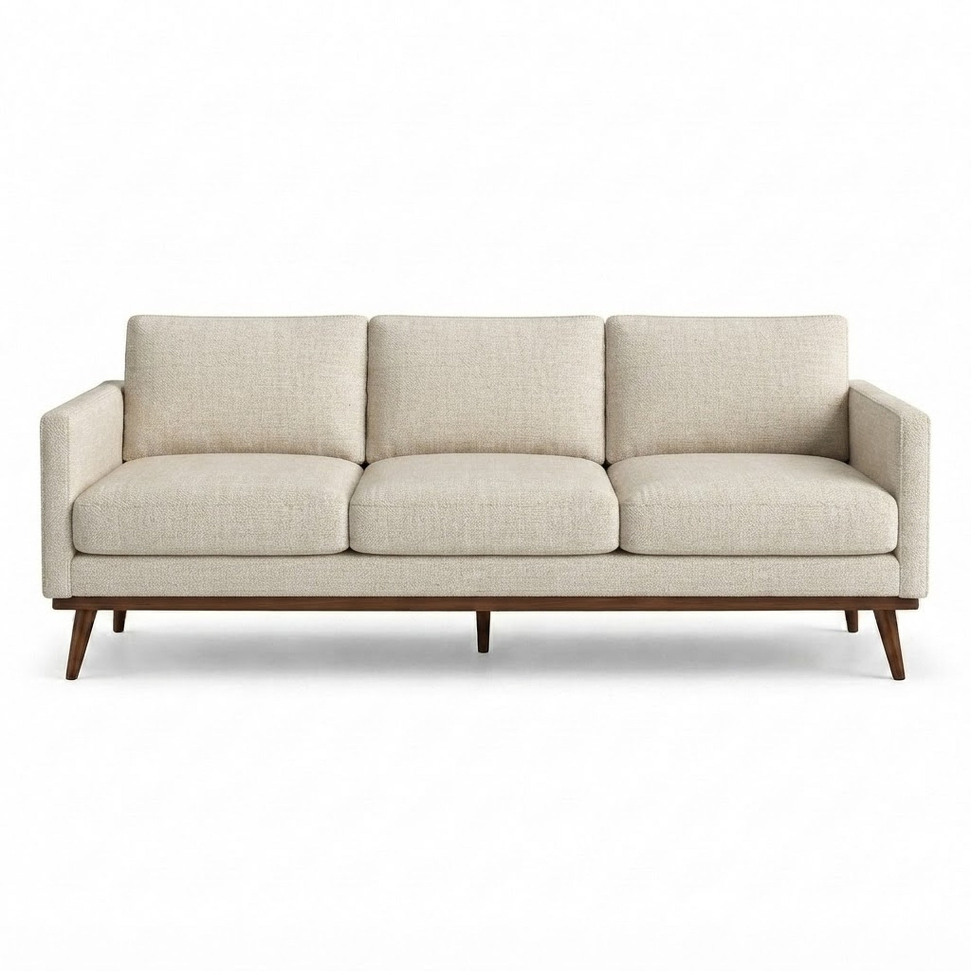Pandora Fabric in color Ivory made on a sofa is a Solid Textured Metallic Linen Look Fabric that is good for Drapery & Curtain Fabric and Upholstery Fabric