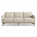 Pandora Fabric in color Ivory made on a sofa is a Solid Textured Metallic Linen Look Fabric that is good for Drapery & Curtain Fabric and Upholstery Fabric
