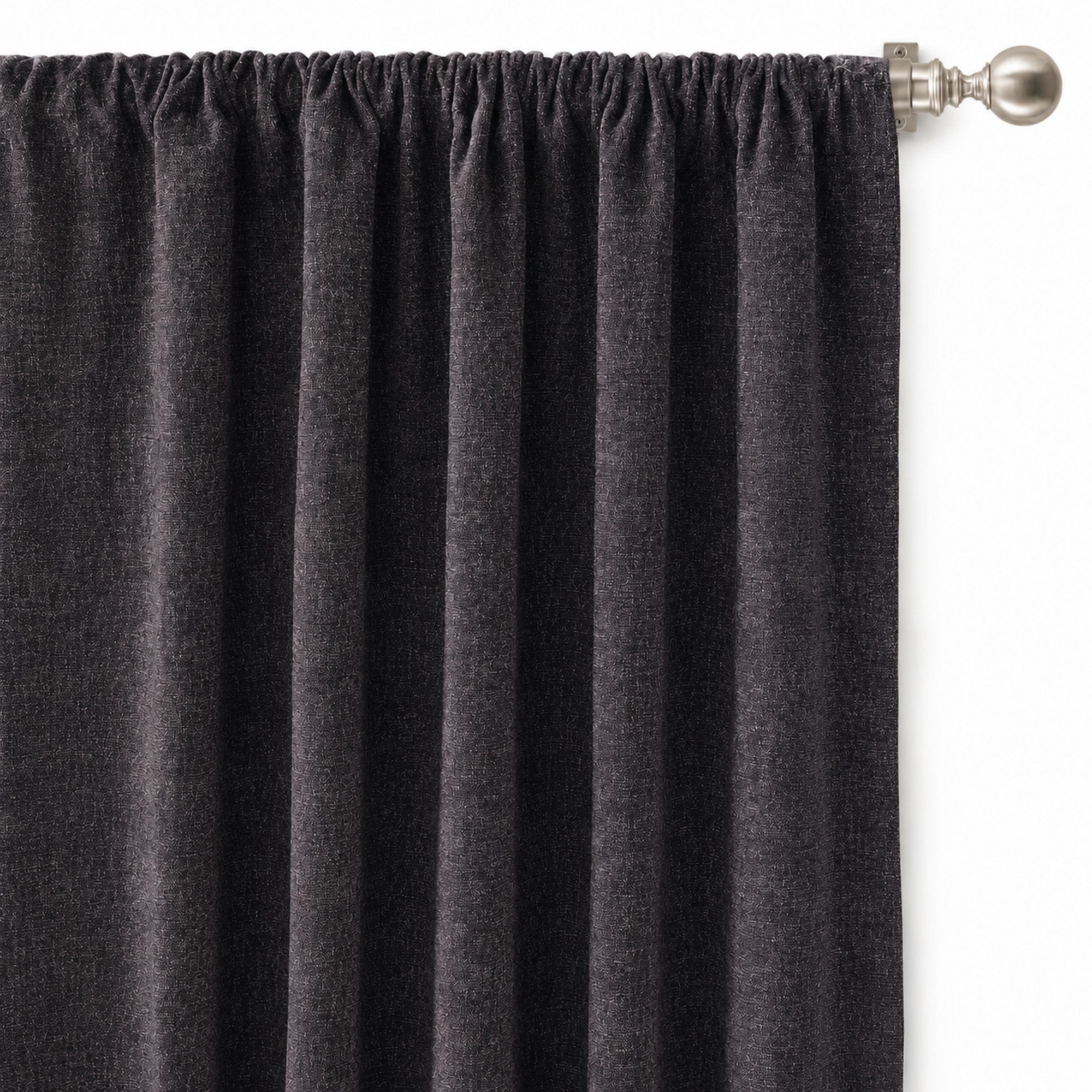 Pandora Fabric in color Plum made as a drapery is a Solid Textured Metallic Linen Look Fabric that is good for Drapery & Curtain Fabric and Upholstery Fabric