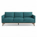 Pandora Fabric in color Spa made on a sofa is a Solid Textured Metallic Linen Look Fabric that is good for Drapery & Curtain Fabric and Upholstery Fabric