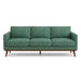 Pandora Fabric in color Seafoam made on a sofa is a Solid Textured Metallic Linen Look Fabric that is good for Drapery & Curtain Fabric and Upholstery Fabric