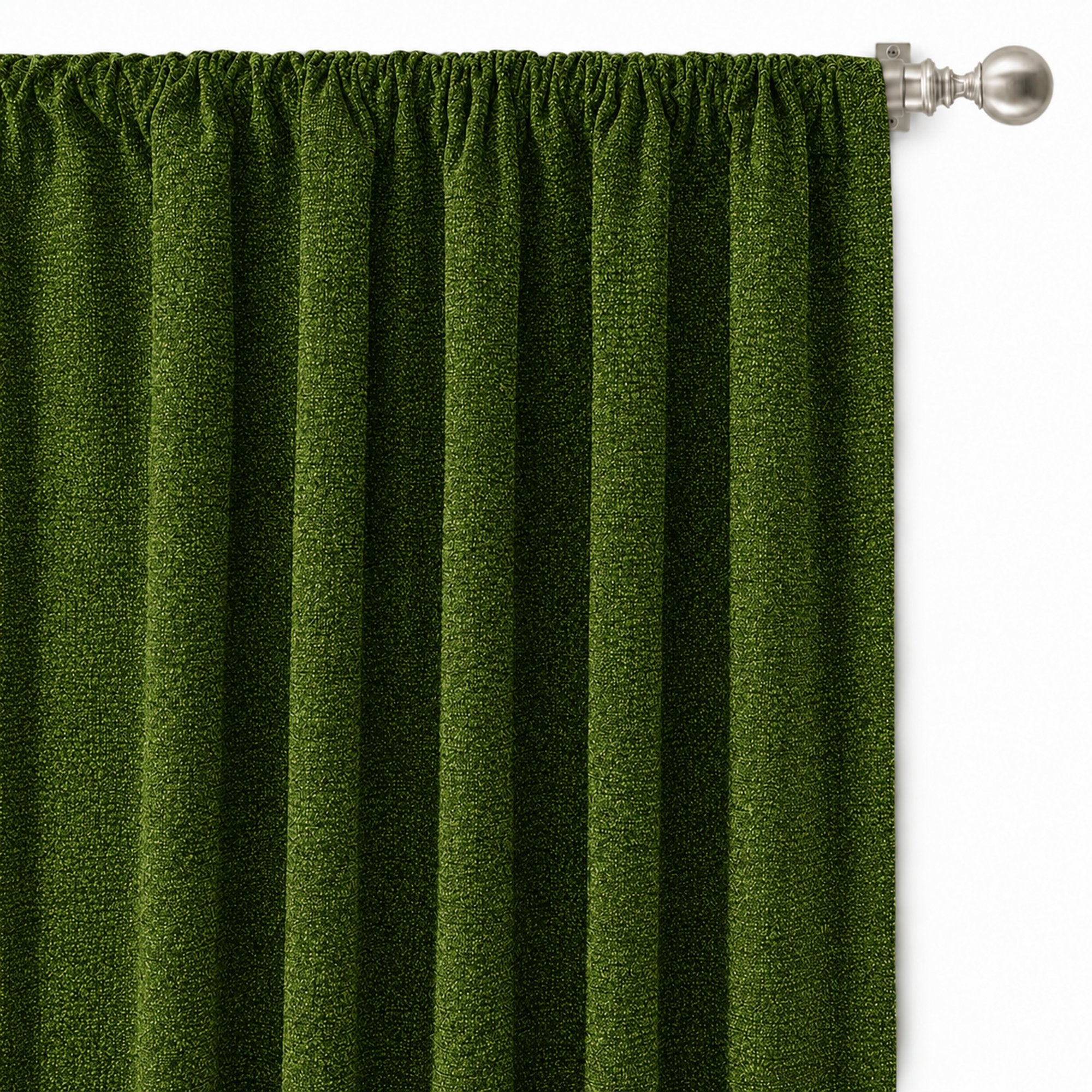 Pandora Fabric in color Emerald made as a drapery is a Solid Textured Metallic Linen Look Fabric that is good for Drapery & Curtain Fabric and Upholstery Fabric