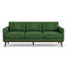 Pandora Fabric in color Emerald made on a sofa is a Solid Textured Metallic Linen Look Fabric that is good for Drapery & Curtain Fabric and Upholstery Fabric