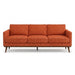 Pandora Fabric in color Amber made on a sofa is a Solid Textured Metallic Linen Look Fabric that is good for Drapery & Curtain Fabric and Upholstery Fabric