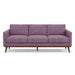 Pandora Fabric in color Lilac made on a sofa is a Solid Textured Metallic Linen Look Fabric that is good for Drapery & Curtain Fabric and Upholstery Fabric