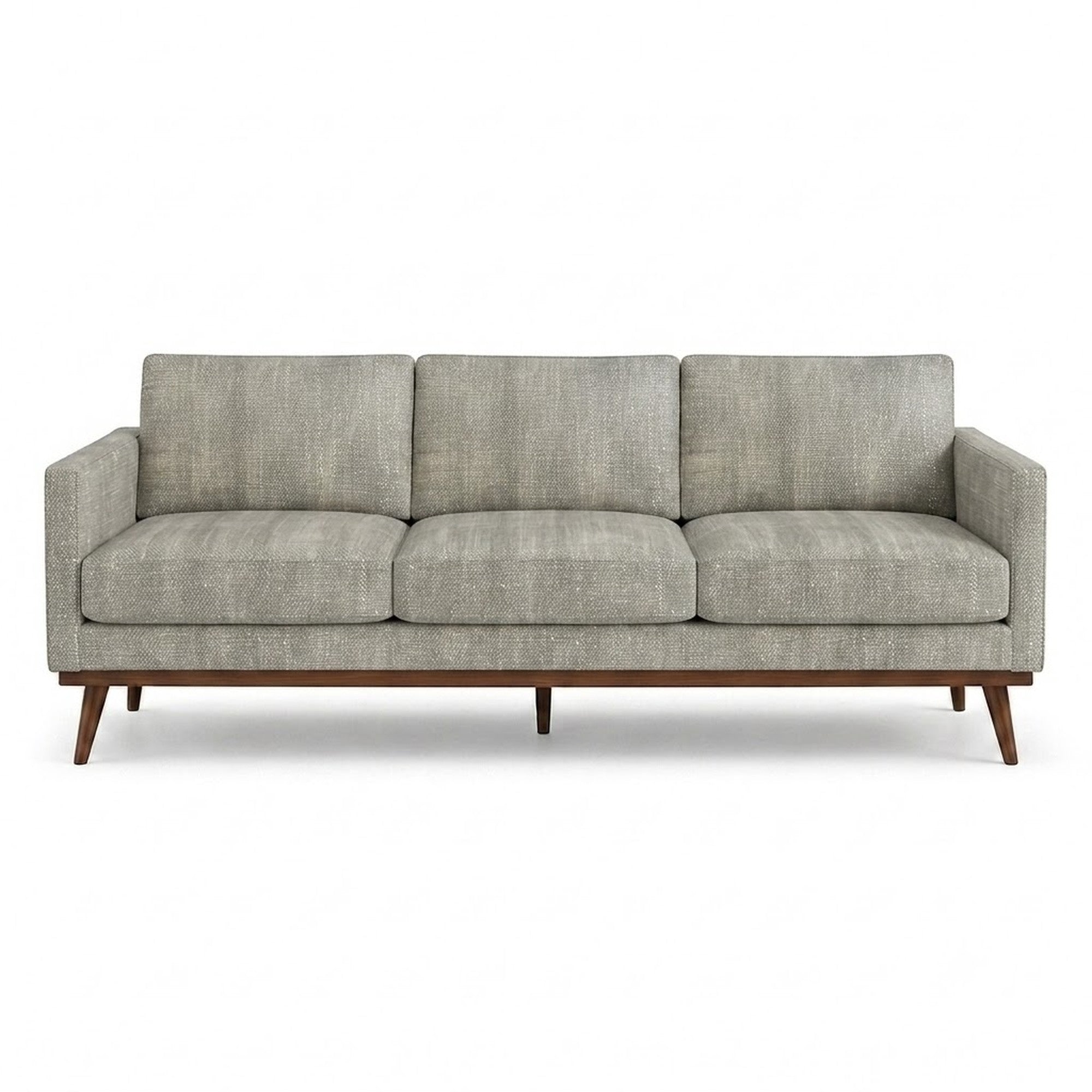 Pandora Fabric in color Silver made on a sofa is a Solid Textured Metallic Linen Look Fabric that is good for Drapery & Curtain Fabric and Upholstery Fabric