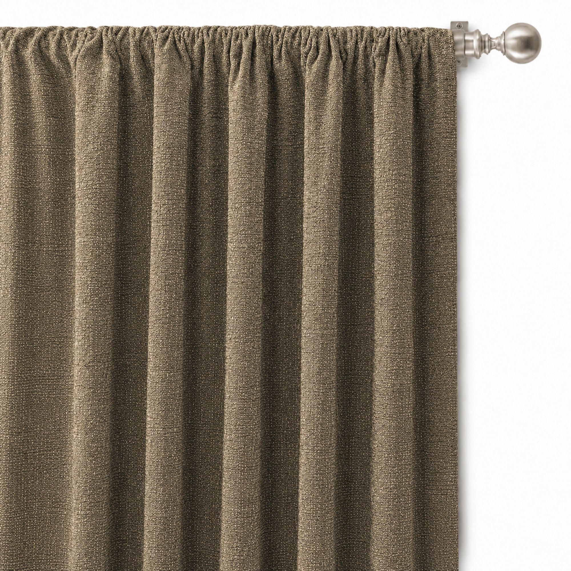 Pandora Fabric in color Latte made as a drapery is a Solid Textured Metallic Linen Look Fabric that is good for Drapery & Curtain Fabric and Upholstery Fabric