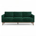 Pandora Fabric in color Jade made on a sofa is a Solid Textured Metallic Linen Look Fabric that is good for Drapery & Curtain Fabric and Upholstery Fabric