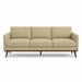 Pandora Fabric in color Biscuit made on a sofa is a Solid Textured Metallic Linen Look Fabric that is good for Drapery & Curtain Fabric and Upholstery Fabric