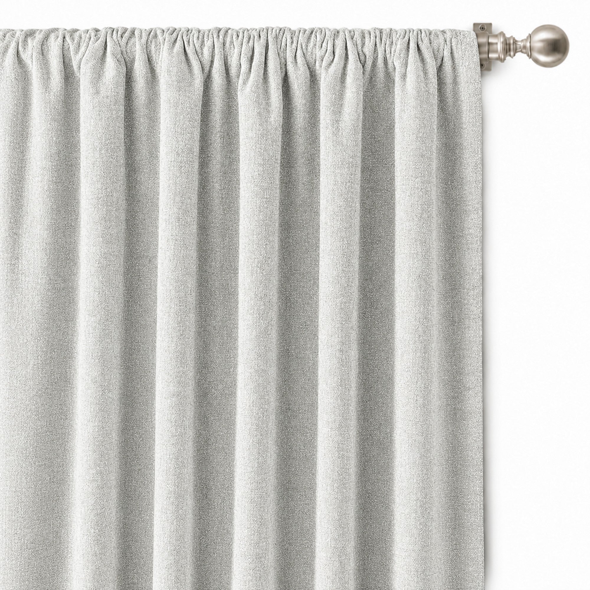 Pandora Fabric in color White made as a drapery is a Solid Textured Metallic Linen Look Fabric that is good for Drapery & Curtain Fabric and Upholstery Fabric