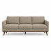 Pandora Fabric in color Walnut made on a sofa is a Solid Textured Metallic Linen Look Fabric that is good for Drapery & Curtain Fabric and Upholstery Fabric