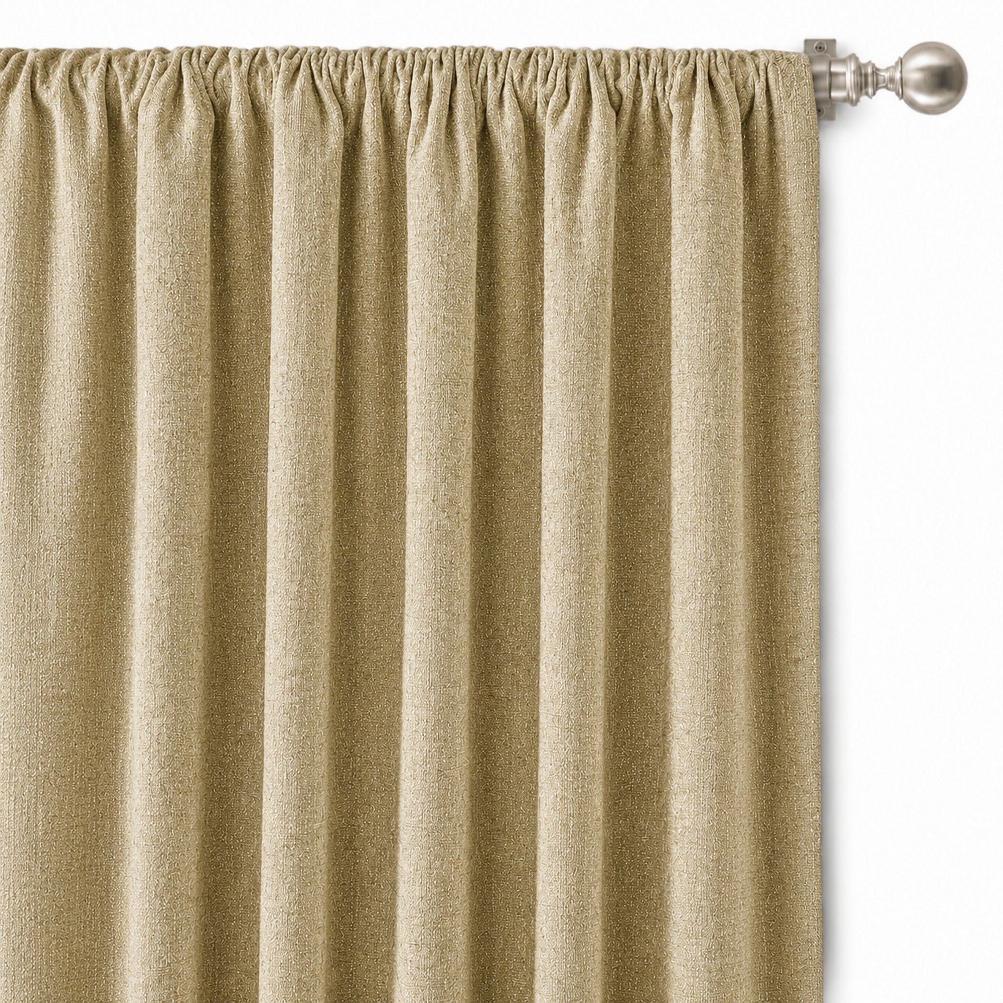 Pandora Fabric in color Khaki made as a drapery is a Solid Textured Metallic Linen Look Fabric that is good for Drapery & Curtain Fabric and Upholstery Fabric