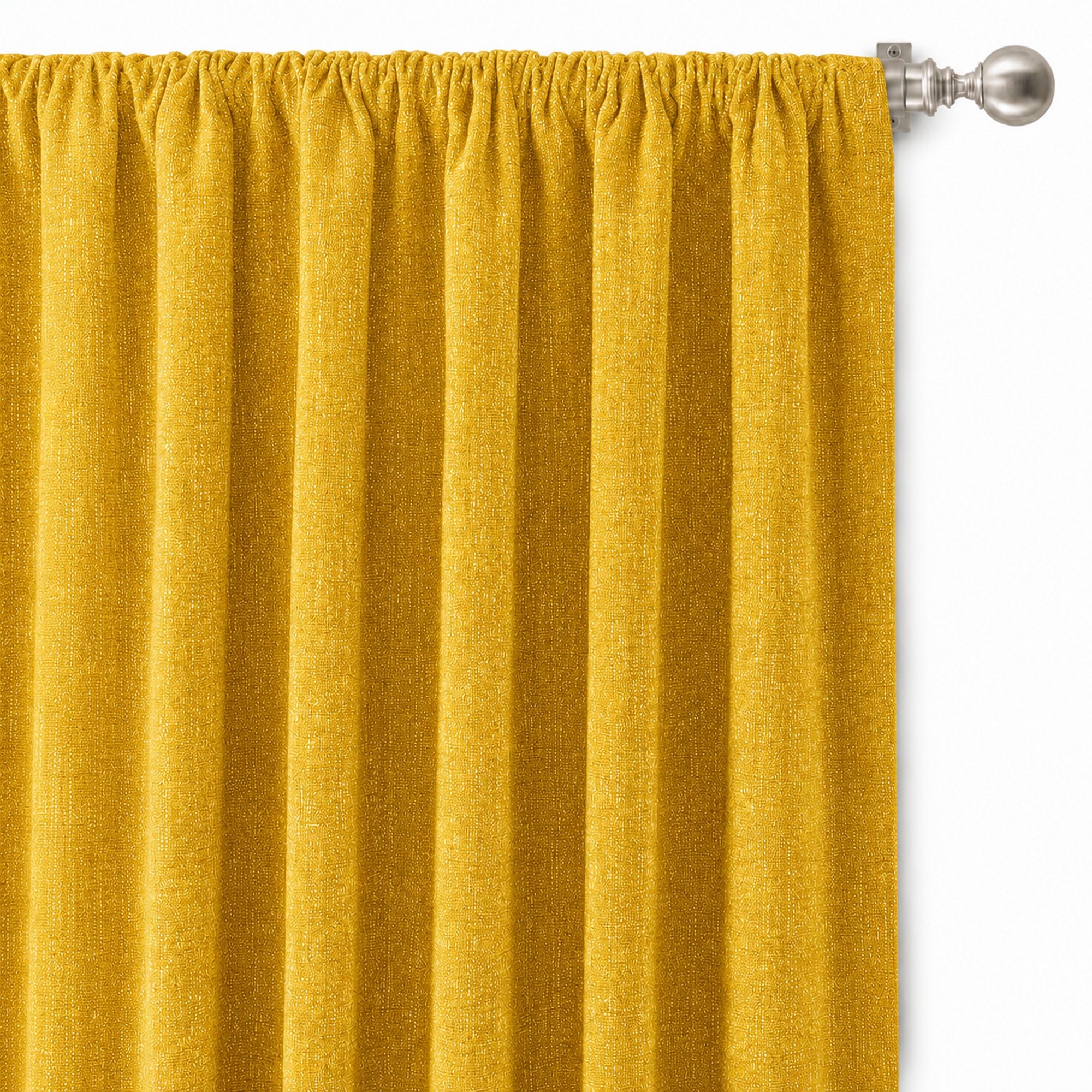 Pandora Fabric in color Sunshine made as a drapery is a Solid Textured Metallic Linen Look Fabric that is good for Drapery & Curtain Fabric and Upholstery Fabric
