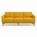Pandora Fabric in color Sunshine made on a sofa is a Solid Textured Metallic Linen Look Fabric that is good for Drapery & Curtain Fabric and Upholstery Fabric