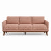 Pandora Fabric in color Mauve made on a sofa is a Solid Textured Metallic Linen Look Fabric that is good for Drapery & Curtain Fabric and Upholstery Fabric