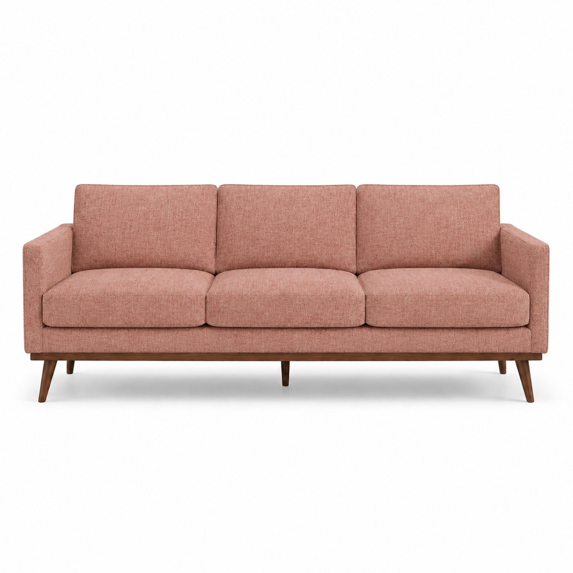 Pandora Fabric in color Rouge made on a sofa is a Solid Textured Metallic Linen Look Fabric that is good for Drapery & Curtain Fabric and Upholstery Fabric